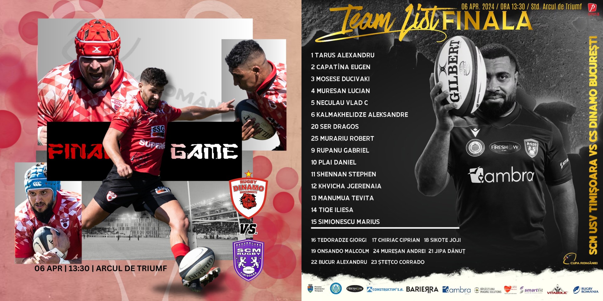 CUPA ROMÂNIEI 2023 / FINALĂ / DIN - TIM: Buldogii s-au impus în ultimele trei confruntări cu bănățenii