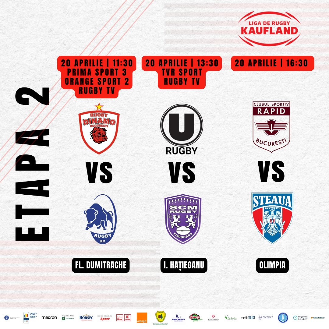 ROMÂNIA / LRK 2024: Meciurile rundei cu numărul 2 se vor juca la ore diferite, iar două vor fi transmise la TV