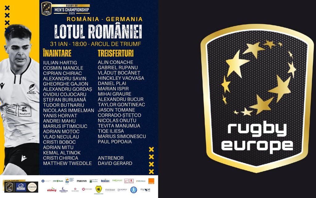 REC 2025 / ROMÂNIA: David Gerard a anunțat lotul pentru meciul cu Germania, 9 din cei 36 de Stejari vin din Franța