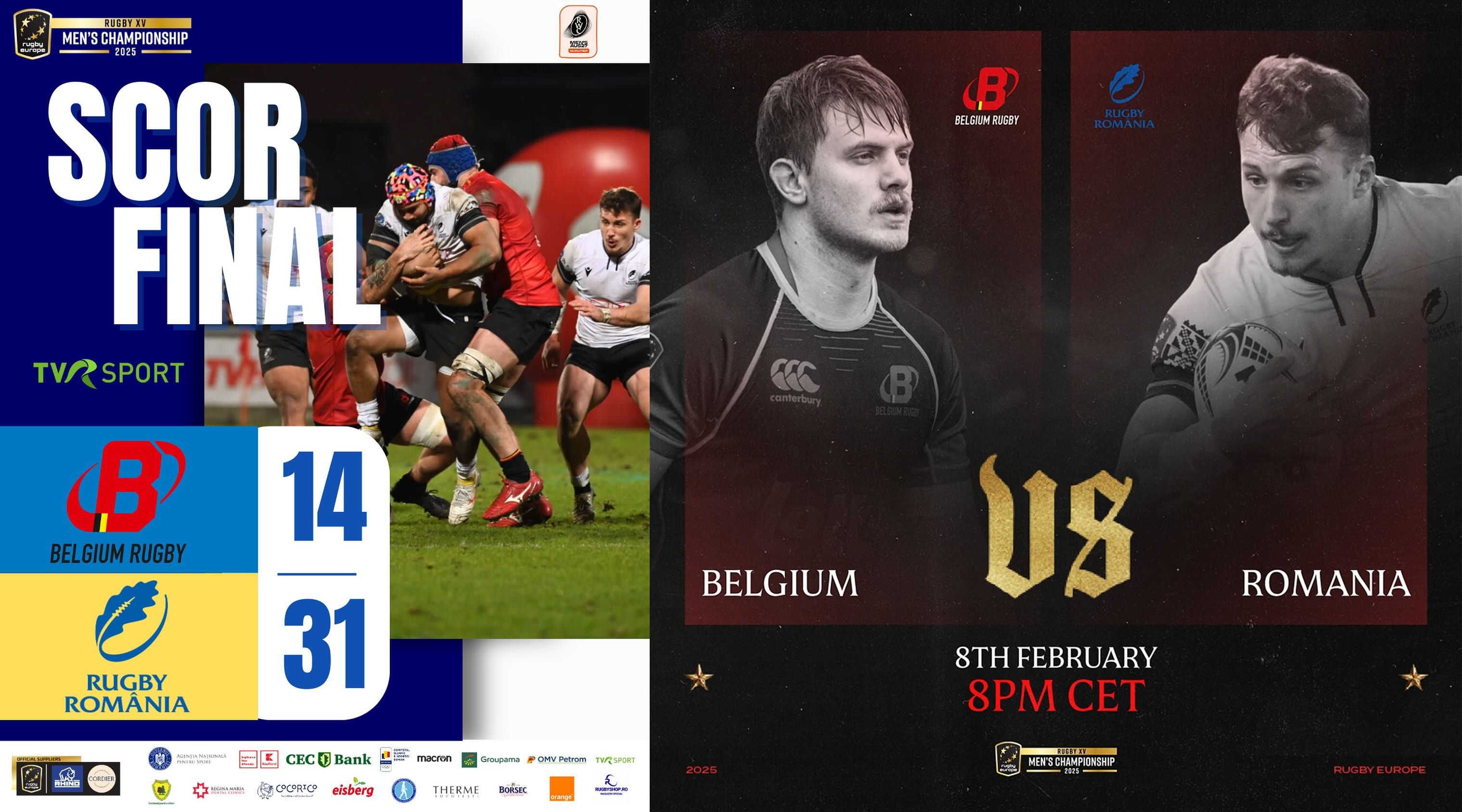 REC 2025 / ETAPA A 2-A / GRUPA B / BEL - ROM: Stejarii au câștigat la Mons și s-au calificat la Cupa Mondială!