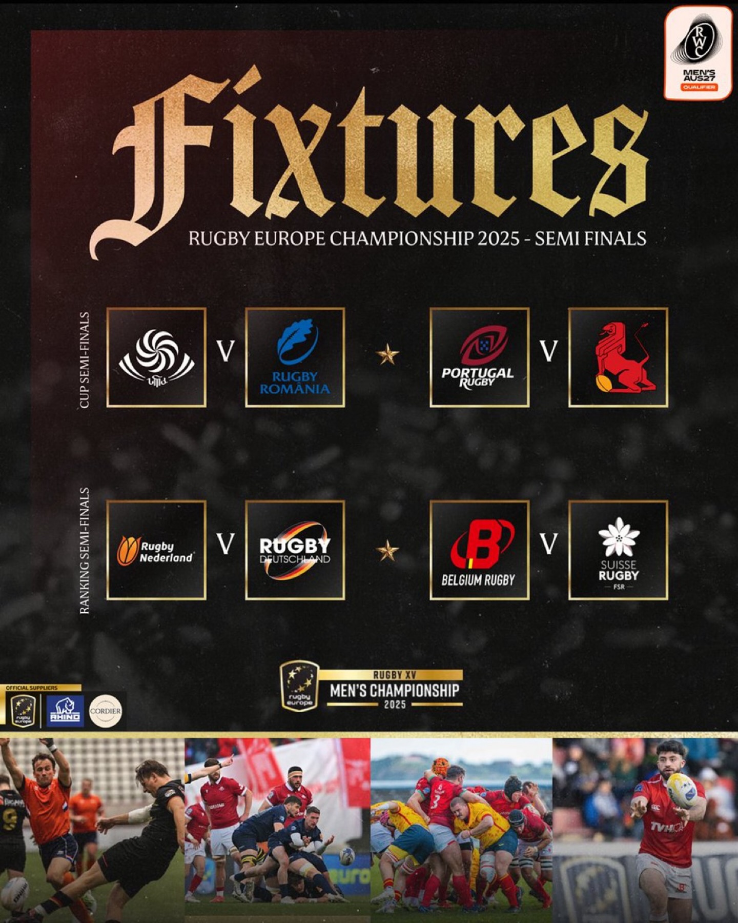 REC 2025 / LOCURILE 1-4 / SEMIFINALE: România va înfrunta Georgia la Tbilisi, în 2 martie