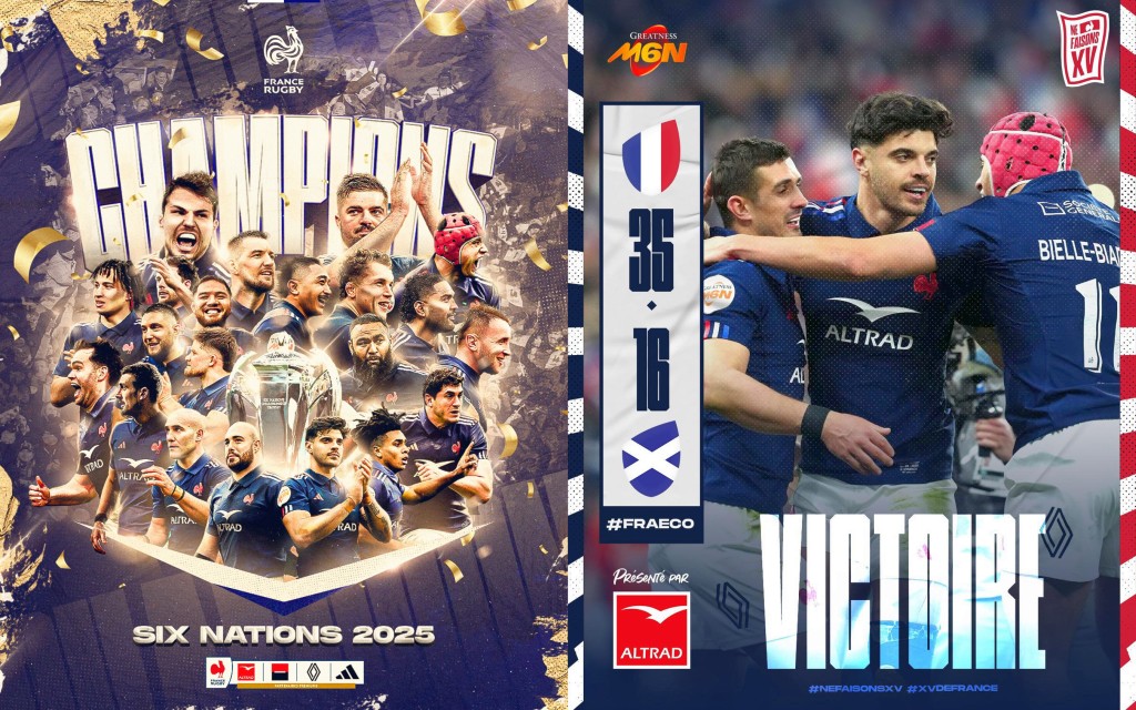 SIX NATIONS 2025 / ETAPA A 5-A / FRA - SCO 35-16: „Cocoșii” s-au desprins de „Ciulini” după pauză și au cucerit trofeul