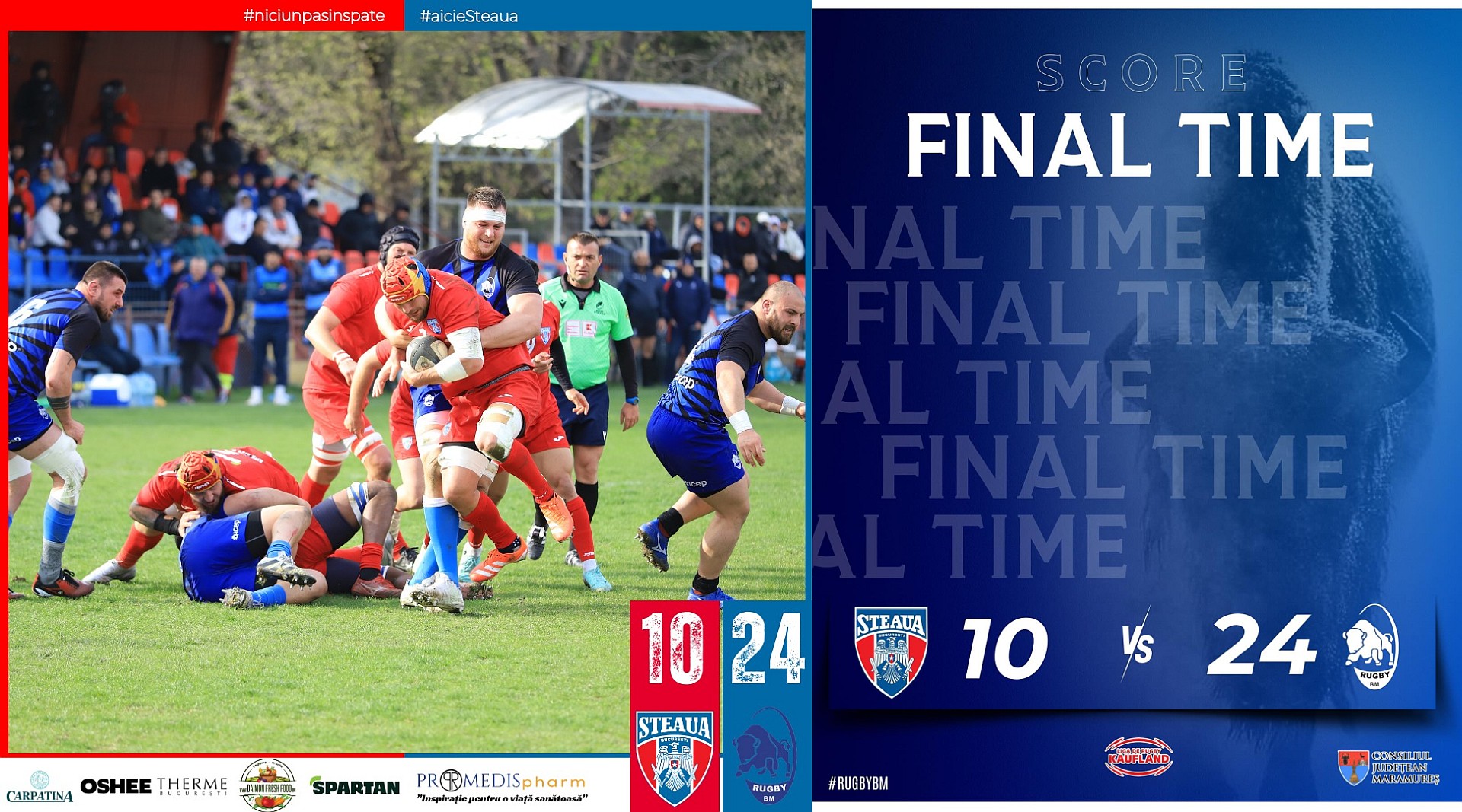 LRK 2025 / ETAPA 1 / STE - BM 10-24: Cu o mai mare omogenitate decât rivalii lor, Zimbrii au câștigat derbyul din Ghencea