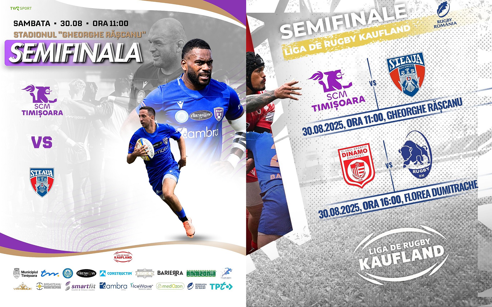 LRK 2025 / SEMIFINALE: Finalistele se decid sâmbătă, 30 august, iar meciurile sunt transmise de TVR Sport