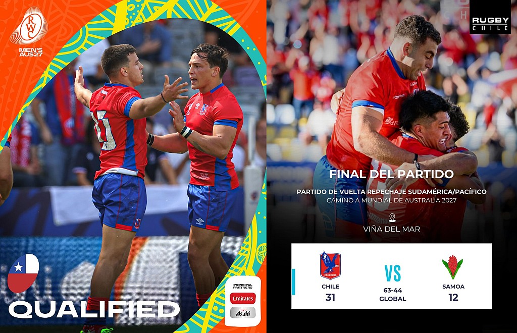 CUPA MONDIALĂ 2027: Chile a câștigat returul cu Samoa și s-a calificat la turneul final