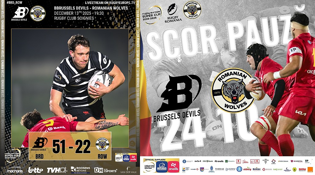 SUPERCUPA EUROPEI 2025/2026 / ETAPA A 5-A / BRU - LPR: Lupii au pierdut și disputa din Belgia, încheind competiția pe ultimul loc 