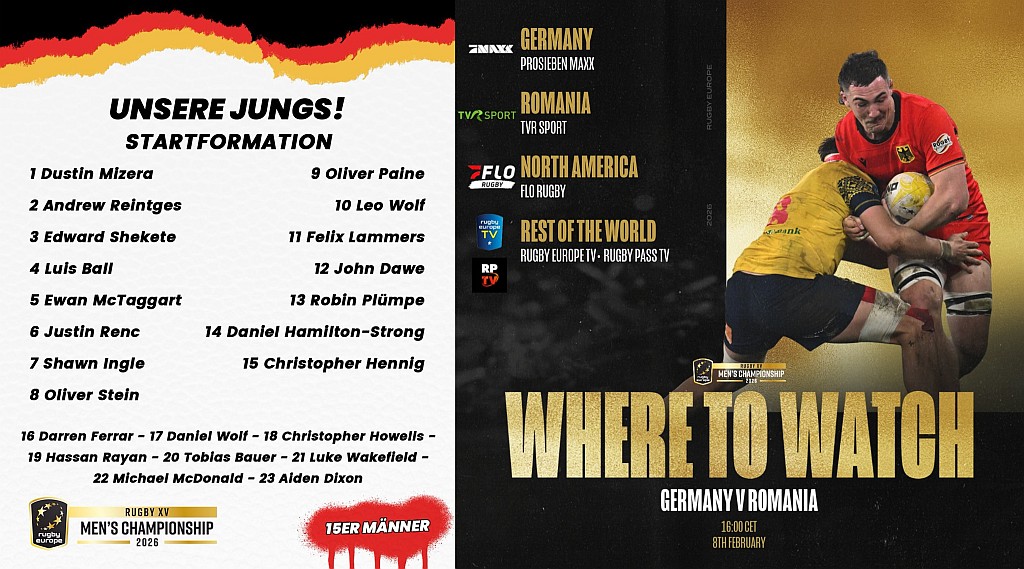 REC 2026 / ETAPA 1 / GER - ROM: Stejarii vor avea în față jucători care evoluează în Anglia, Scoția, Irlanda și Franța!