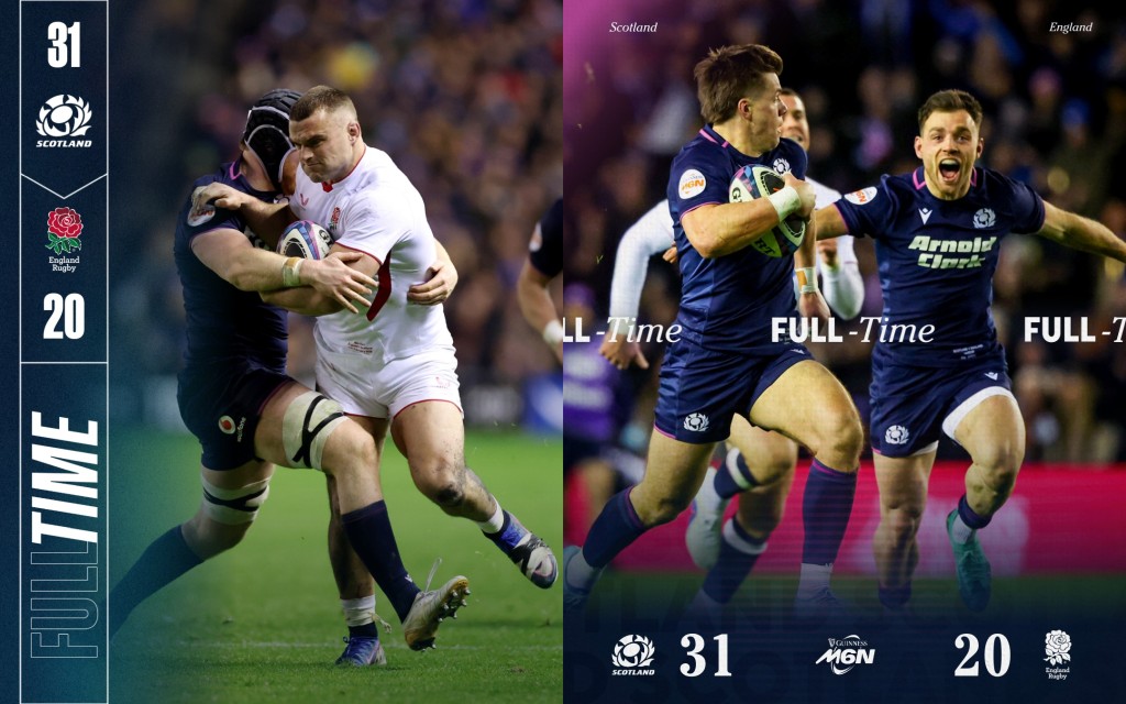 SIX NATIONS 2026 / ETAPA A 2-A / SCO - ANG 31-20: Ciulinii i-au depășit clar pe Trandafiri, doar Cocoși mai pot face Mare Șlem / VIDEO