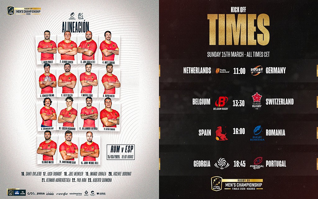 REC 2026 / MECI LOCURILE 3-4 / SPA - ROM: Leii iberici vor folosi un grup experimentat în partida contra Stejarilor