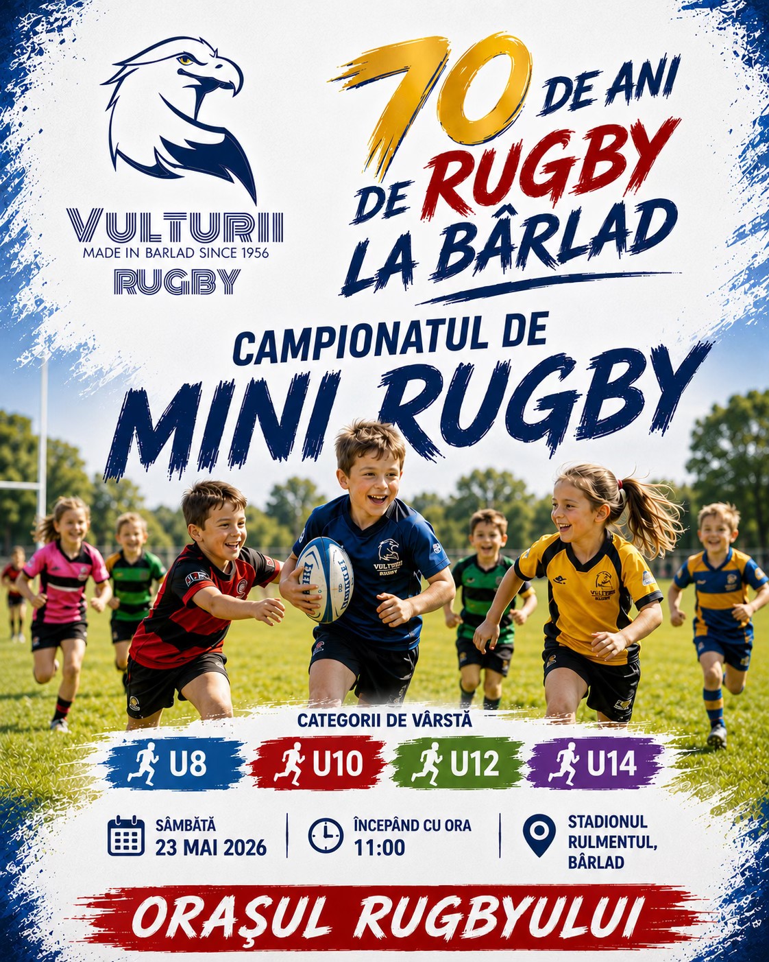 ROMÂNIA / COPII & JUNIORI: Bârladul sărbătorește 70 de ani de rugby prin organizarea unui turneu de copii