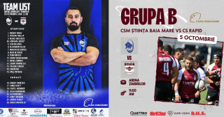 CUPA ROMÂNIEI 2024 / FAZA GRUPELOR / ETAPA 1: Rapid și Steaua au deplasări dificile la Baia Mare, respectiv la Gura Humorului