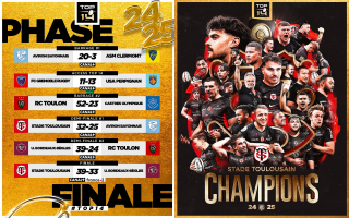 FRANȚA / TOP 14 2024/2025 / FINALA: Toulouse s-a impus după prelungiri și a cucerit titlul cu numărul 24