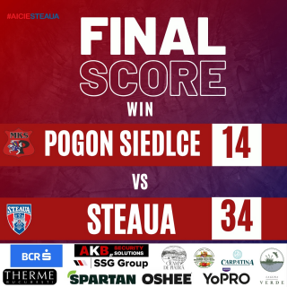 MECI DE PREGĂTIRE: Steaua a câștigat cu 34-14 disputa cu Pogon Siedlce, campioana Poloniei