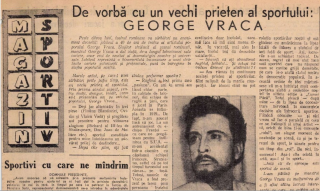 ROMÂNIA / ISTORIE / ENIGME: A jucat George Vraca în naționala de rugby? Actorul a spus că s-a accidentat la un antrenament