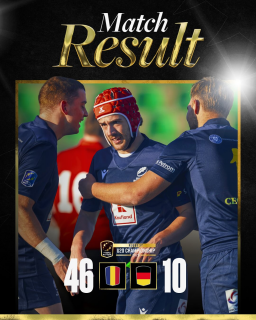 CE U20 2025 / LOCURILE 5-6 / ROM - GER 46-10: Stejăreii au dominat confruntarea, au obținut un succes clar și s-au clasat pe locul 5 / VIDEO