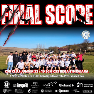 ROMÂNIA / CN JUNIORI II:Rugby „U” Cluj Junior a câștigat seria Transilvania, CSȘ Bega & SCM Timișoara va disputa „baraj” / VIDEO