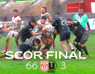 ROMÂNIA / LRK 2026 / ETAPA A 2-A / DIN - UCJ 66-3: Buldogii au câștigat la pas și au înscris 10 încercări