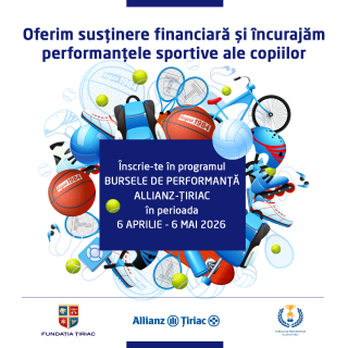 ROMÂNIA / COPII & JUNIORI: Au început înscrierile pentru cea de-a 11 ediție a programului „Bursele de performanță Allianz-Țiriac”