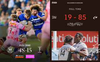 ANGLIA / PREMIERSHIP RUGBY / ETAPA A 13-A: Ierarhia e „ruptă” la mijloc, există două grupuri de echipe și nu promovează nimeni!