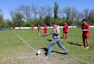 ROMÂNIA / DNS 2026 / ETAPA A 3-A: Mirela Irimescu a dat lovitura de start la meciul Grivița - Suceava / FOTO