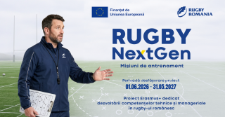 ROMÂNIA / DEZVOLTARE: Federația Română de Rugby a lansat proiectul Erasmus+ „Rugby NextGen”