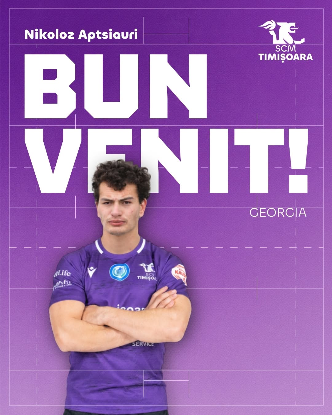 ROMÂNIA / CLUBURI ȘI ECHIPE: SCM USV Timișoara l-a transferat pe pilierul georgian Nikoloz Aptsiauri