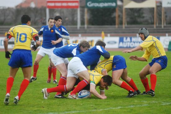 Gramada spontana in meciul cu Franta