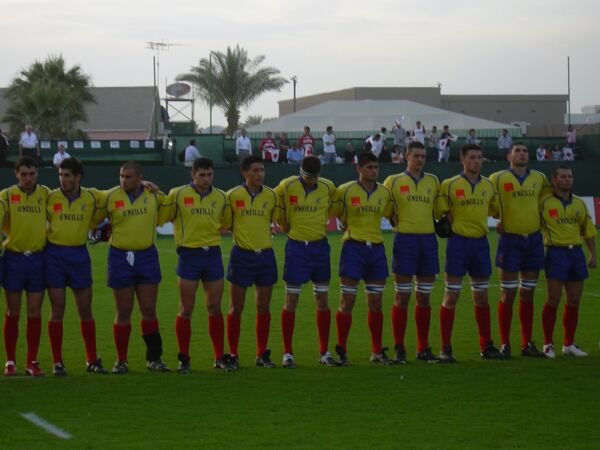 Imnul Romaniei inaintea meciului cu Japonia