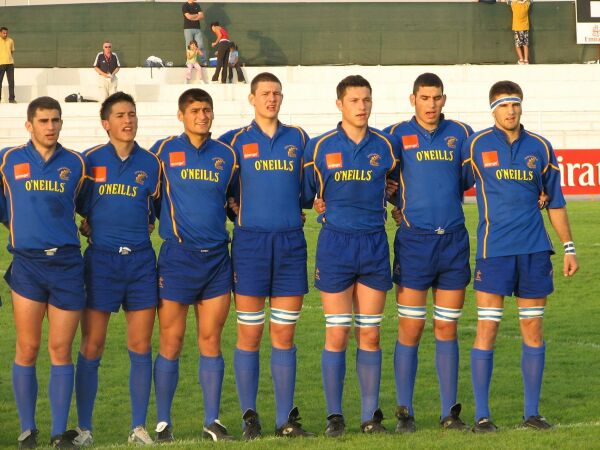 Romania U19 la imnul de dinaintea meciului cu Australia